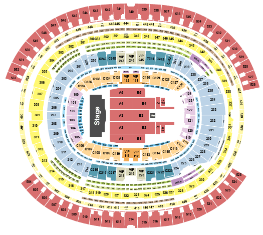 SoFi Stadium Bruno Mars Seating Chart